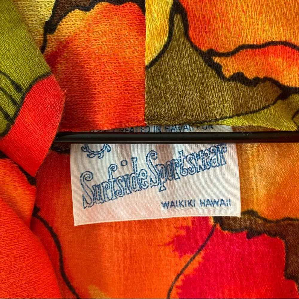 VINTAGE Hawaiian Floral Maxi Dress - Picture 6 of 8